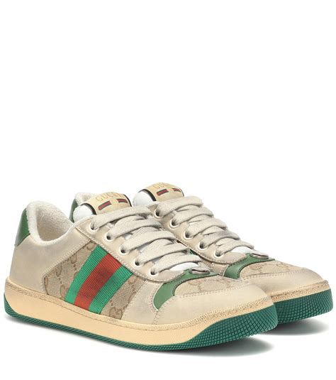 gucci screener leather sneaker